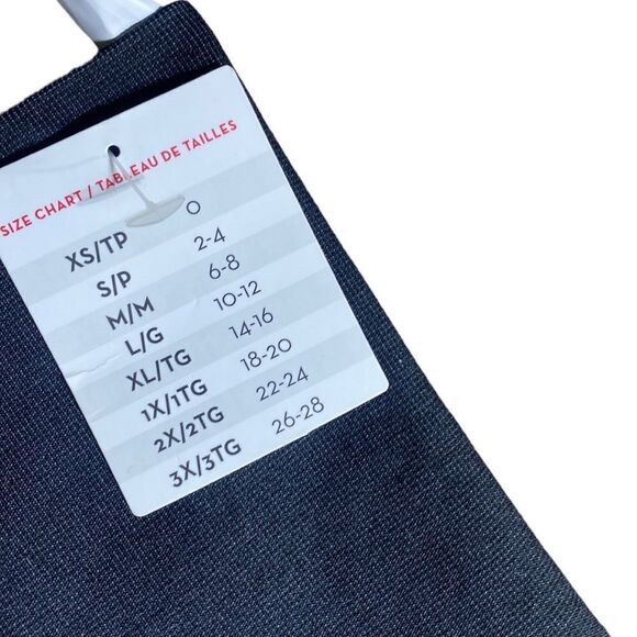 Spanx look at me now seamless moto leggings black/grey new 1x - Picture 6 of 9